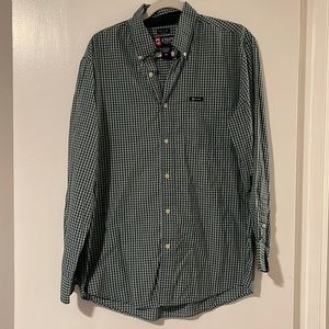 CHAPS Plaid Easy Care Button Up Shirt